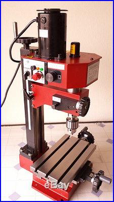 Mini Milling Drilling Machine Variable Speed Mill Drill Bench Top Gear Drive