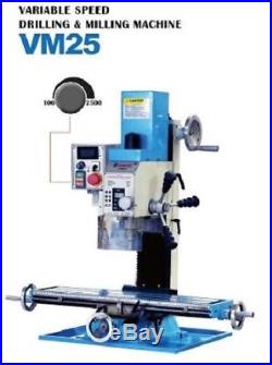 Mini Milling Drilling Machine Weiss VM25L 700x180mm / 27x7 1.5HP Motor