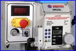 Mini Milling Drilling Machine Weiss VM25L 700x180mm / 27x7 1.5HP Motor