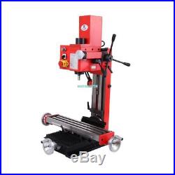 Mini Milling Drilling Machine With Gear Drive 550W Motor Mill Tool Vertical