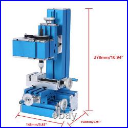 Mini Milling Machine DIY Woodworking Soft Metal Processing Tools Power 100-240V