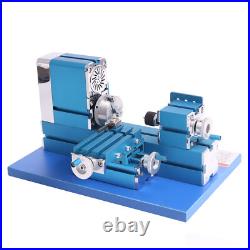 Mini Motorized Lathe Machine DIY Power Tool Metal Woodworking Teaching DIY Tool