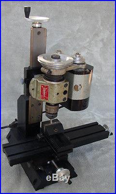 Miniature 3-axis Vertical Milling Machine with Unimat DB 200 Lathe Motor