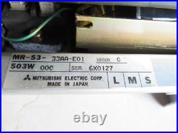 Mitsubishi MR-S3-33AA-E01 Lot # 3567 Listed by Mike Mitsubishi MR-S3-33AA-E01 Lot # 3567 Listed by Mike