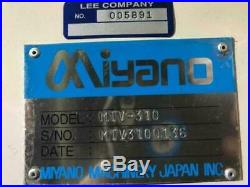 Miyano MTV-310 CNC Vertical Machining Center DRILLING /TAPPING ROBO DRILL