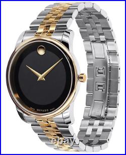 Movado Museum Classic 0606899 Black/Two-Tone Silver and Yellow Gold Stainless S