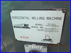 Msc Small Horizontal Milling Machine Model 951833 Horiz MILL