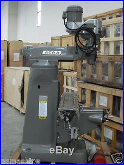 NEW, BRIDGEPORT CLONE VERTICAL MILL, MILLING MACHINE, MADE IN SAME FACTORY AS BP