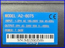 NEW VFD from HKS model A2-8075 7.5kW 10hp 220 VAC