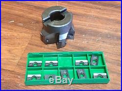 NICE CARBOLOY 2 INDEXABLE FACE MILL + INSERTS