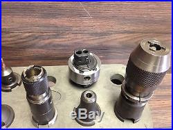 NICE LOT OF LYNDEX & OTHER NMTB30 TOOL HOLDERS / BORING HEAD DRILL CHUCK TAP