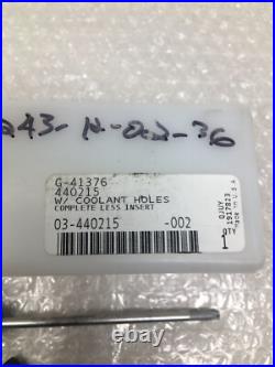 New Greenleaf 2 Face Mill Cutter 3/4 Arbor, Coolant Through, 440215