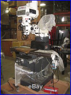 New TM200V Variable Speed Turret Mill withDRO Power Feed TopTech