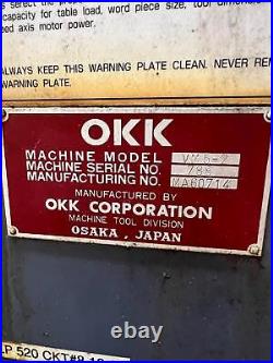 OKK VM5-II CNC VERTICAL MACHINING CENTER, FANUC 16i-M Control