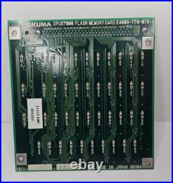 OKUMA E4809-770-079-A OPUS7000 1911-2207 Flash Memory Card Circuit Board Panel