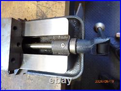 OLDER JAPAN ERON LOCK-TIGHT 4 MILLING MILL MACHINE VISE With HANDLE & SIDE STOP