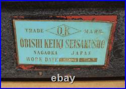 O. K. Obishi Keiki Seisakusho Bench Center Sa101 650mm L 390mm CD 150mm Ch