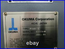 Okuma Genos M560-V CNC Vertical Machining Center, 4th Axis Ready