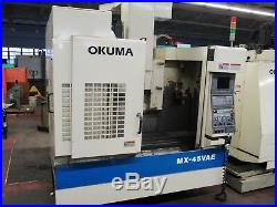 Okuma MX-45VAE CNC Vertical Milling Machine, ID# M-063