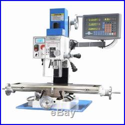 PM-25MV VERTICAL BENCH TOP MILLING MACHINE with3-AXIS DRO INSTALLED FREE SHIPPING