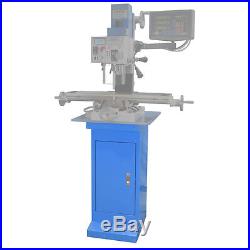 PM-30-MV VERTICAL BENCH TOP MILLING MACHINE with 3 AXIS DRO INSTALLED AND STAND