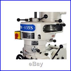 PM-835S VERTICAL KNEE MILL MILLING MACHINE With 3AXIS DRO INSTALLED FREE SHIPPING