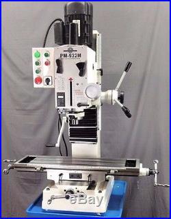 PM-932M 9x32 VERTICAL BENCHTOP MILLING MACHINE WITH R8 TAPER 220V SINGLE PHASE
