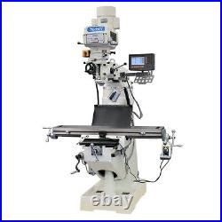 PM-950V KNEE TYPE VERTICAL MILL MILLING MACHINE With 3 AX DRO, X FEED! FREE SHIP