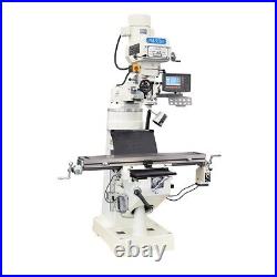 PM-950V KNEE TYPE VERTICAL MILL MILLING MACHINE With 3 AX DRO, X FEED! FREE SHIP