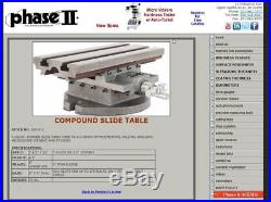 Phase II 260-512 Compound Slide Table New