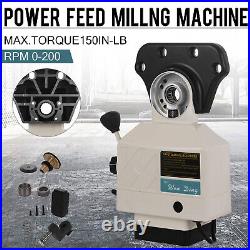 Power Feed Milling Machine X-Axis 150 LBS Torque Power Table Feed For Bridgeport