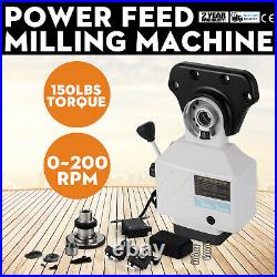 Power Feed X-Axis 150 Lbs Torque for Bridgeport Type Milling Machine 0-200 RPM