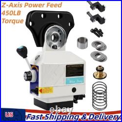 Power Feed Z-Axis for Bridgeport Knee Type Mill Machine 450 in-lb Torque 200RPM