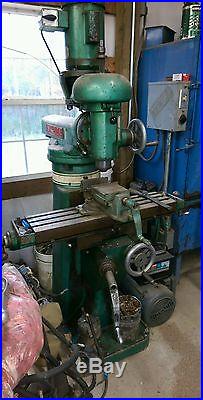 Powermatic Burke Millrite 1HP 1Phase R8 Spindle Vertical Mill With 13 Collets