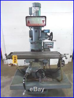Powermatic Burke Morrison Milling machine R-8 8x36 table (30406)