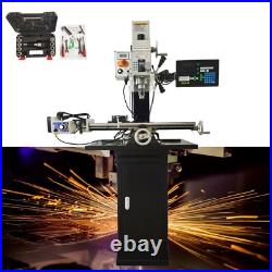 Precision Milling Drilling Lathe Machine Tool 110V Metal Drill DIY Bench Lathe