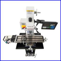 Precision Milling Drilling Lathe Machine Tool 110V Metal Drill DIY Bench Lathe