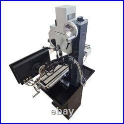 Precision Milling Drilling Lathe Machine Tool 110V Metal Drill DIY Bench Lathe