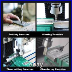 Precision Milling Drilling Lathe Machine Tool 110V Metal Drill DIY Bench Lathe