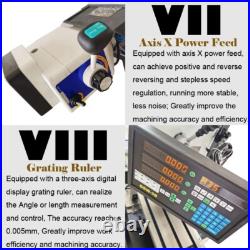 Precision Milling Drilling Lathe Machine Tool 110V Metal Drill DIY Bench Lathe
