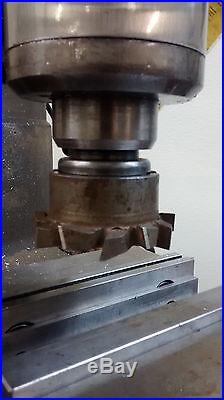 R8 Face Shell Mill Arbor with 5 carbide face mills Bridgeport style