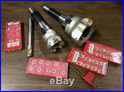 R8 Milling Tool Set Shell MILL Face MILL 30 Inserts