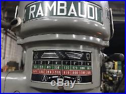 RAMBAUDI Heavy Duty Vertical Mill Machine M3 12 X 52 Table Size
