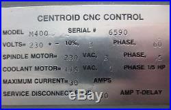 REVOLUTION CNC BED MILL with CENTROID M-400 Control Year 1999