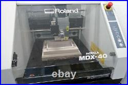 ROLAND MDX-40A 3D CNC MILL/ MILILNG MACHINE SYSTEM MDX-40 w PC