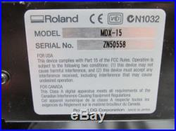 ROLAND MODEL MDX-15 DESK TOP SCANNER SCANNING / MILLING MACHINE
