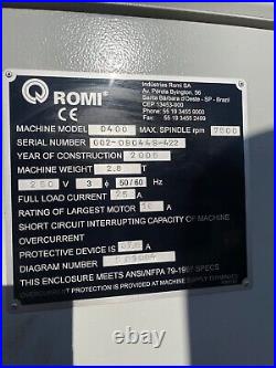 ROMI D-400 Vertical Machining Center