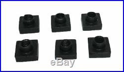 Rdgtools 6pc Set Of 6mm Tee Nuts Threaded For Rotary Table / Machine