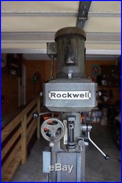 Rockwell 21-100 Milling Machine with Servo Power Feed very good cond 120/230v