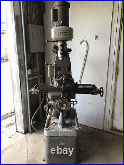 Rockwell 21-100 Vertical Milling Machine With Rare Vises Single Phase